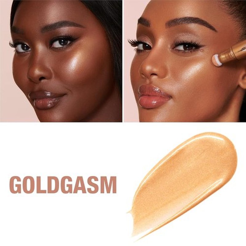 Charlotte Tilbury Beauty Light Wand Highlighter - Soft-Focus Liquid Makeup for Radiant Cheeks - Pearlescent Finish