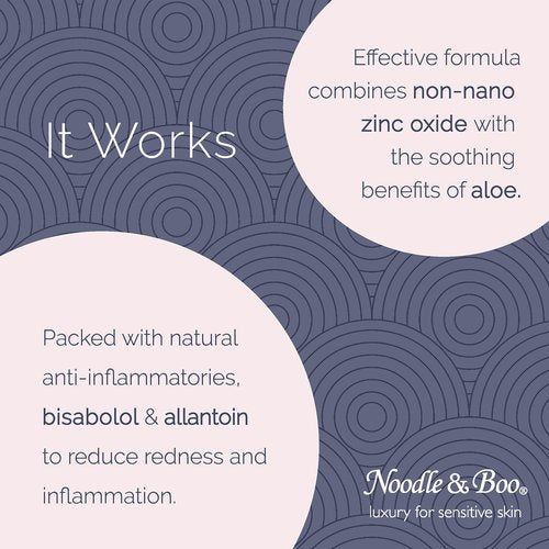 Noodle & Boo Diaper Rash Ointment - Zinc Oxide Formula for Prevention & Relief | Fragrance-Free Baby Care