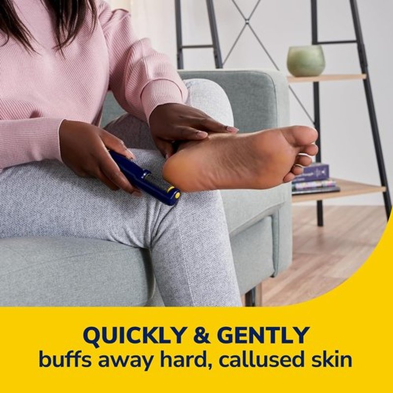 Dr. Scholl's Electronic Foot File - Effortless Callus Remover for Soft, Smooth Feet | Travel-Friendly Design