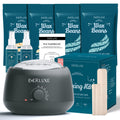 Waxing Kit for Women Men , EVERLUXE Wax Warmer Hair Removal Kit , Hard with 4 Packs of Beads , Beads All Types , Legs , Face , Eyebrows , Bikini