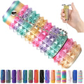 ZyCooom Stim Fidgets Tool for Anxiety Little Ouchies Pain Pocket Fidget Toys Adults Spiky Design for Stress Anxiety Focus Relief, Rotating Keychain, Novelty Gift for Friends/Coworkers- Rainbow