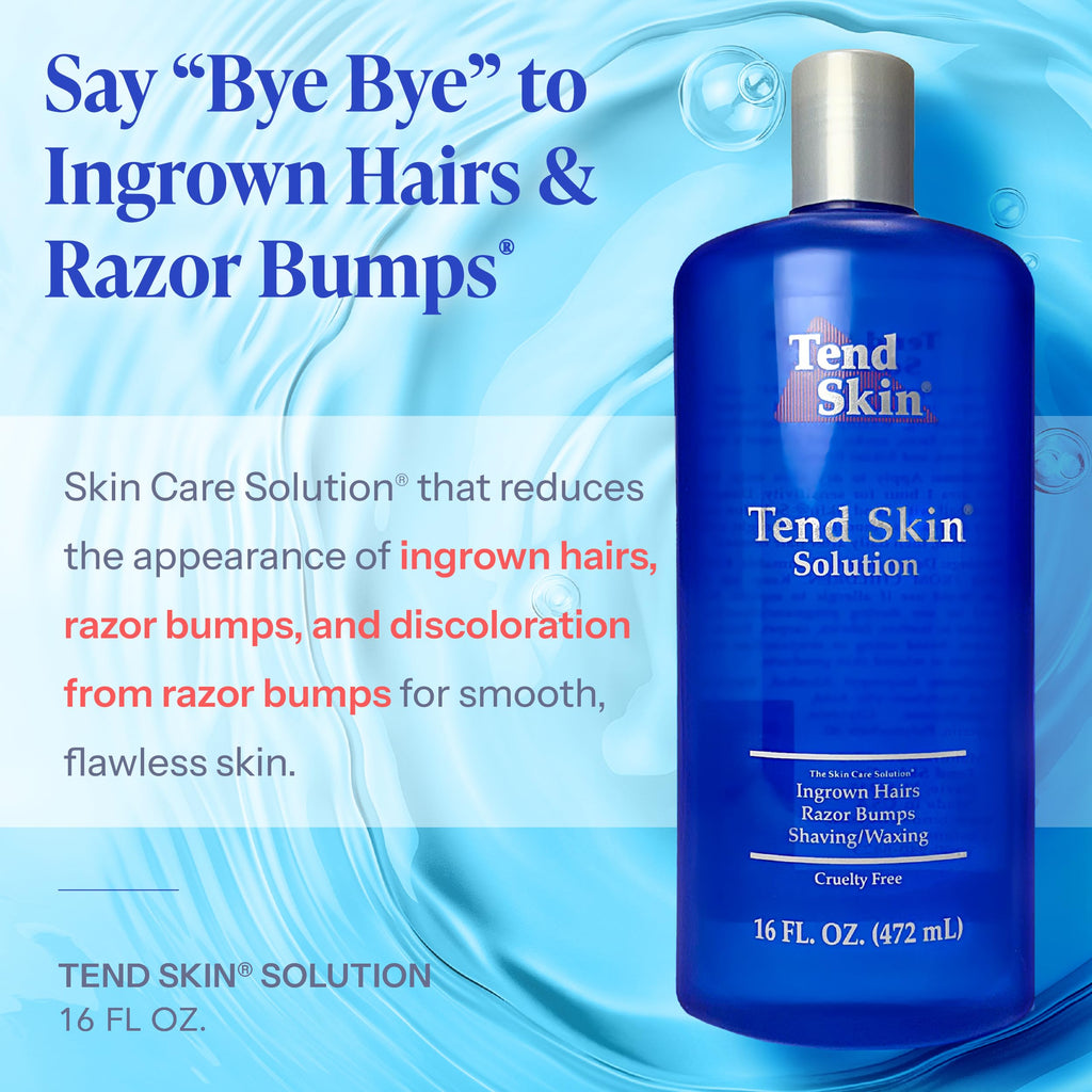 Tend Skin Solution for Razor Bumps and Ingrown Hair, 16 Oz