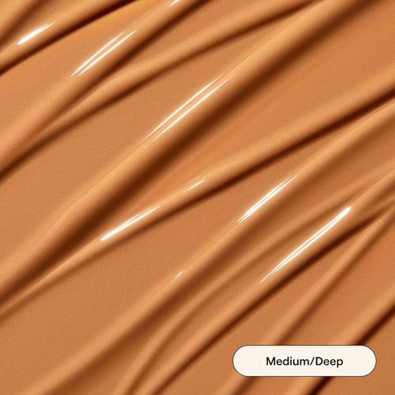 Live Tinted Hueguard Glotion Mineral Tinted Sunscreen SPF 50 - Lightweight, Hydrating & Brightening - Medium Deep, 0.5 FL Oz