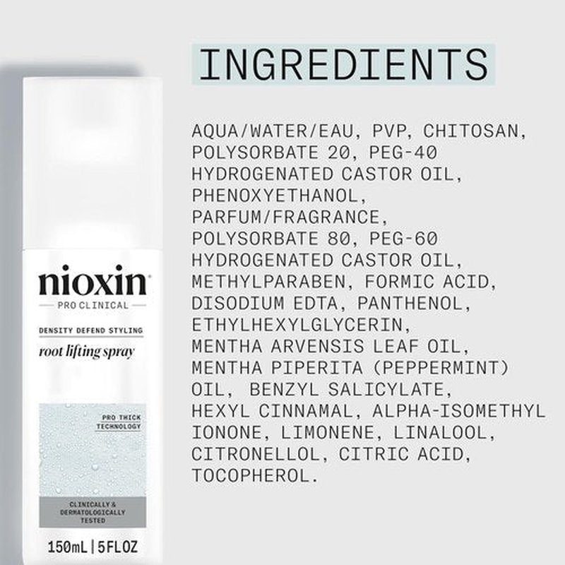Nioxin Density Defend Styling Root Lifting Spray - Hair Thickening & Volumizing | 5.1 Fl Oz