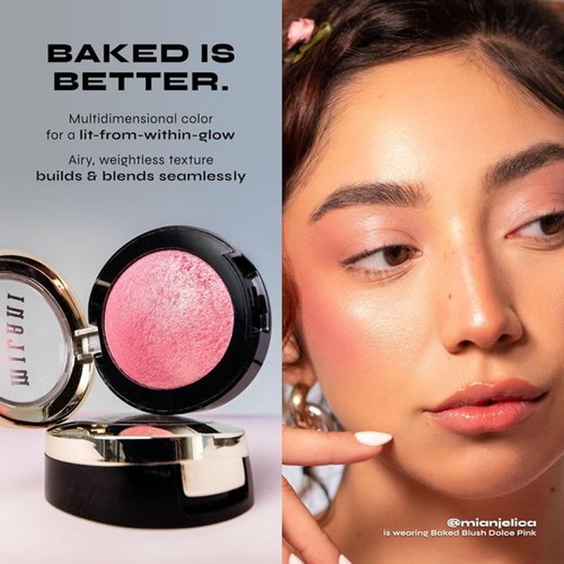Milani Rose Blush - Powder Blush for Cheeks | Cruelty-Free Makeup in Coral Cove for Natural Matte Finish
