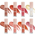 Glam Lux Beauty Bundle Italia Deluxe Fill-In Thirsty Plumping Gloss set of 8 hydrating & shiny fuller lips