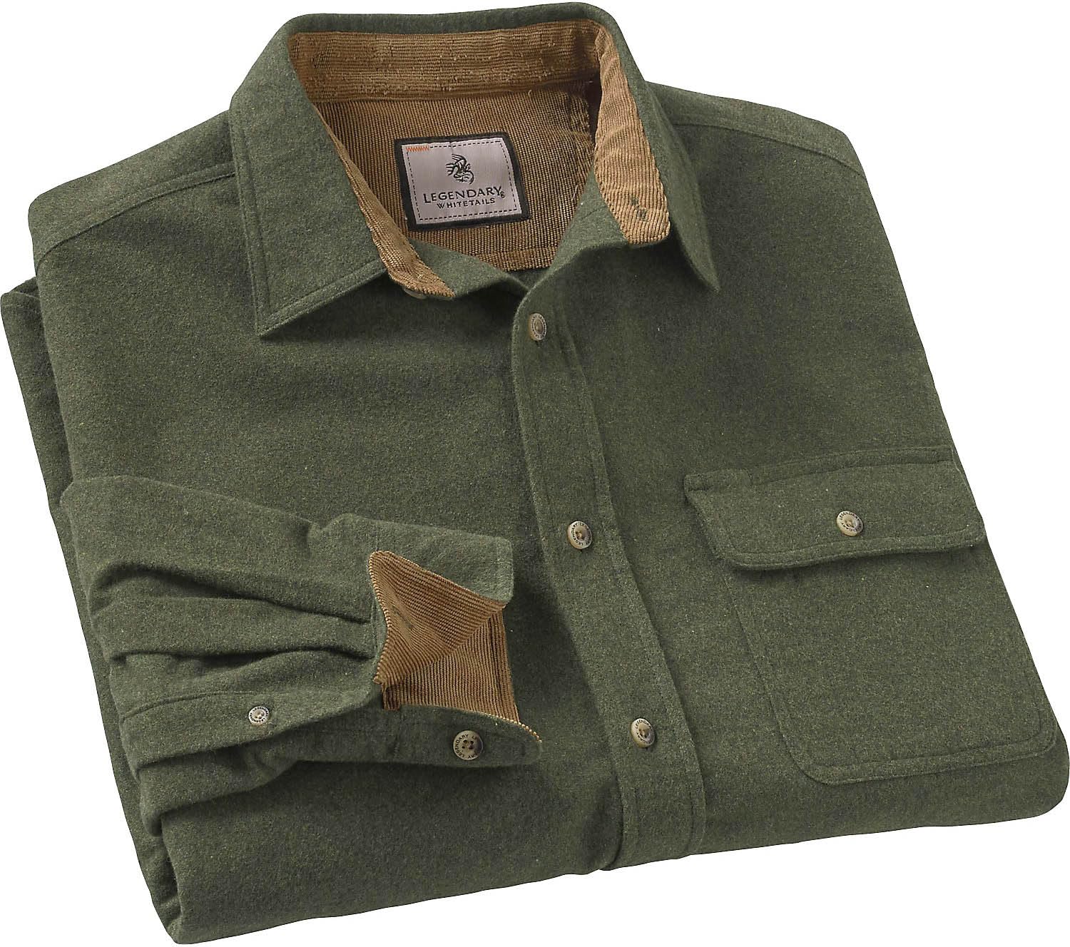 Legendary Whitetails Mens Long Sleeve Button Down 100% Cotton Flannel Shirt, Army, XX-Large Tall