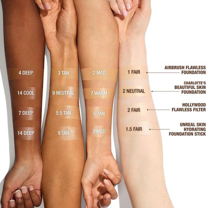 Charlotte Tilbury Unreal Skin Tint & Sheer Glow Hydrating Foundation Stick - Cream Foundation Makeup with Sheer-to-Light Coverage & a Buildable Formula - Blurring, Smoothing & Nourishing - 2 Fair