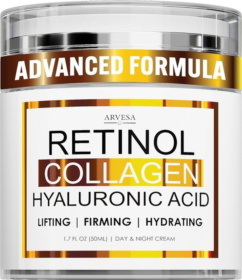 Regine Switzerland Retinol Cream - Anti-Aging Moisturizer with Collagen & Hyaluronic Acid | Day & Night Use for Firming Skin