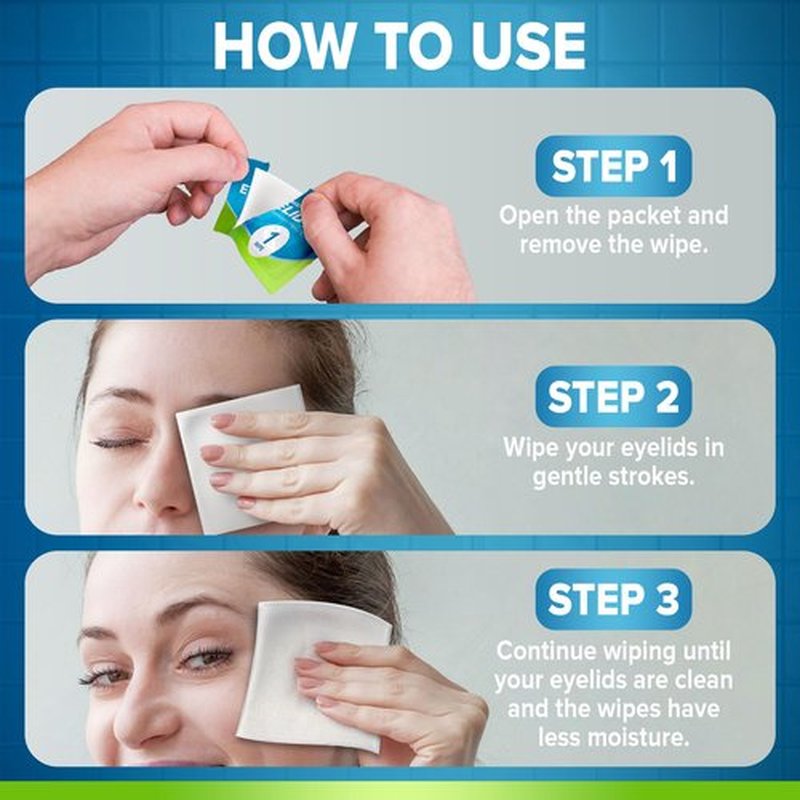 JJ CARE Eyelid Cleaning Wipes 160 PCs, Individually Wrapped Eye Lid Scrubbing Wipes, Moisturizing Eye Wipes for Irritated, Itchy, and Dry Eyes, Hypoallergenic Eye Scrub Cleaning Pads