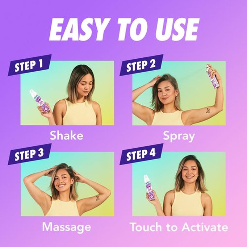Batiste Touch Activated Dry Shampoo, Up to 24 Hours of Freshness, Absorbs Oil in Hair Between Washes with Lasting Scent Releasing Technology, 3.81 Oz