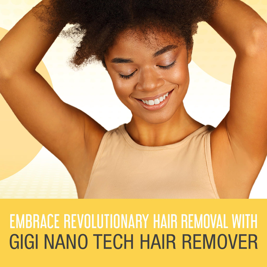 GIGI Nano Tech Crystal Hair Remover for Women – Painless Reusable Hair Removal Device for Legs, Arms & Bikini, Exfoliating Hair Eraser for Smooth Skin