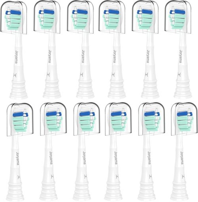 Philips Sonicare Replacement Toothbrush Heads - Compatible C2 C1 4100 | 12-Pack Electric Brush Heads
