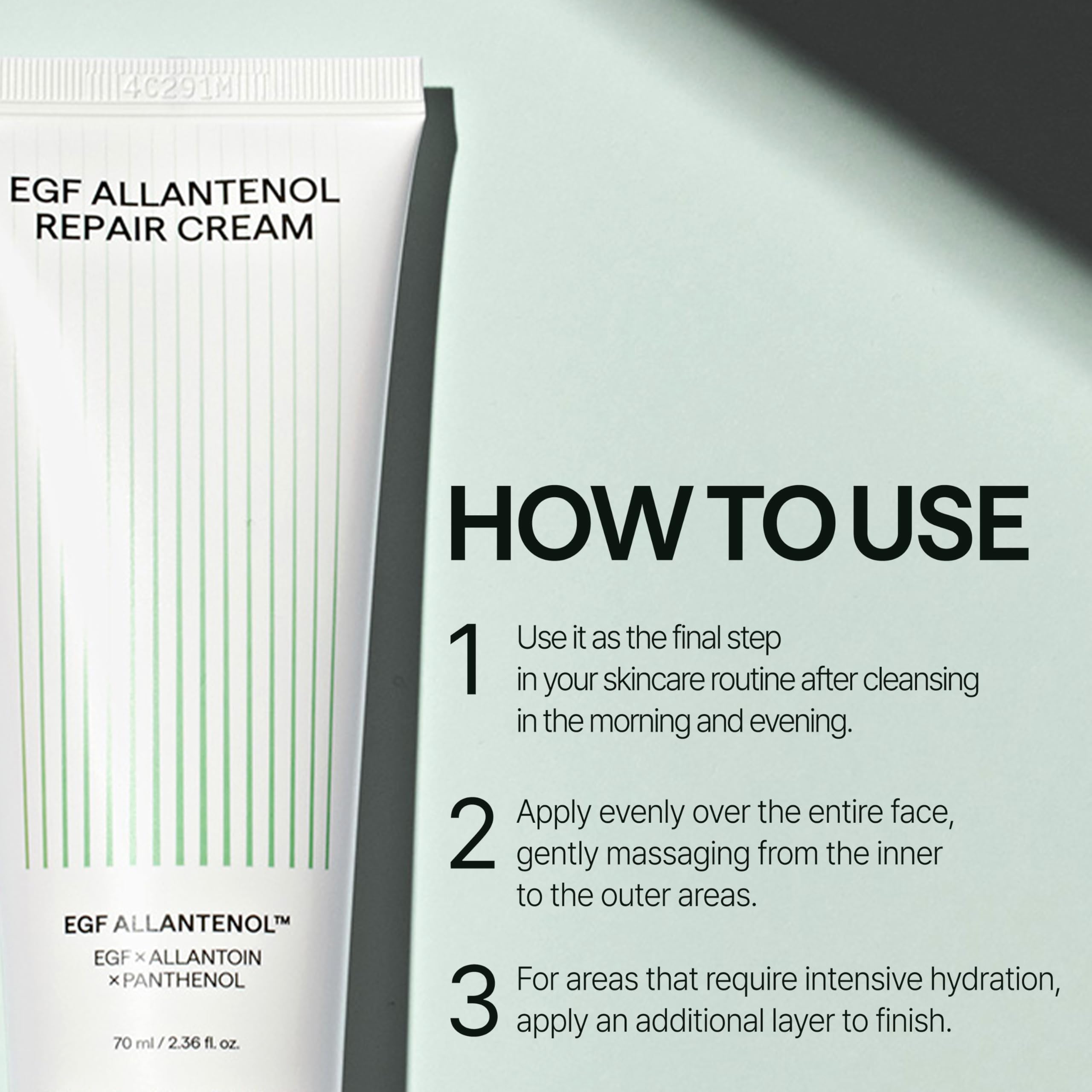 CELL IN SHOT EGF Allantenol Barrier Repair Cream - Light-weight Daily Moisturizer for Acne & Blemish-Prone Skin, Troubled & Oily Skin, Korean Skin Care, 2.36 fl.oz (70 ml)