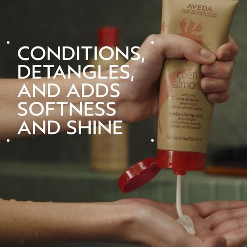Aveda Cherry Almond Softening Conditioner - 98% Naturally Derived | Coconut Oil & Shea Butter | Silicone-Free