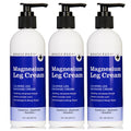 Miracle Plus Magnesium Leg Cream | Magnesium Lotion Calming Leg Cream For Leg Relief | Herbal Moisturizer Topical Body Butter Soothes + Calms Sensations, Itching, & Shaking, 8oz, 3 Piece