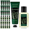 Frienda 48 Pcs Travel Size Hand Cream Hand Gel Gift Set Include Cream and Sanitizer Moisturizing 1 Fl oz Eucalyptus Scented Gift for Women Teacher Nurse Mothers
