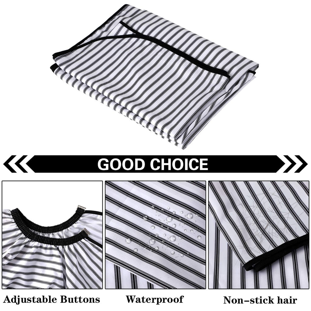 FEBSNOW Barber Cape Professional Hair Cutting Cape with Neck Duster Brush