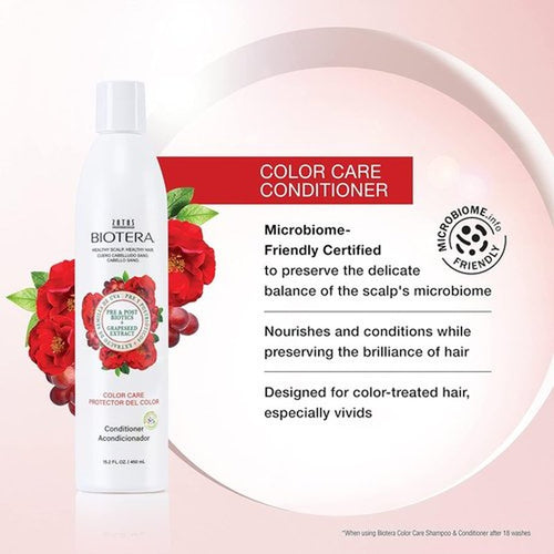 **Biotera Color Care Shampoo & Conditioner Set - Extends Color-Treated Hair | Vegan, Paraben-Free | 32 Fl Oz**