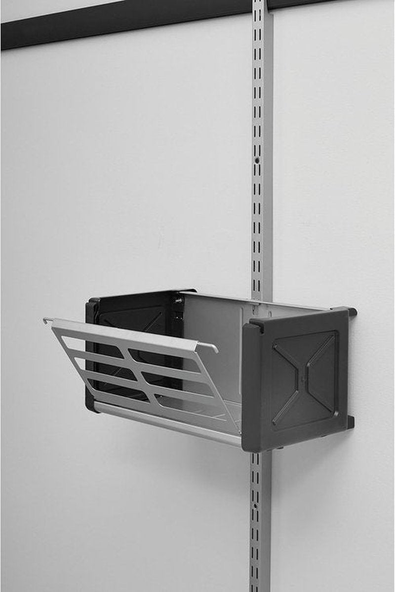 Rubbermaid FastTrack Rail Access Bin - Versatile Garage Organizer for Sports & Gardening Supplies