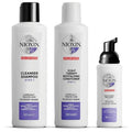 Nioxin System Kit 6 - Hair Strengthening & Thickening Treatment for Sensitive Scalp | Full Size (3 Month Supply)