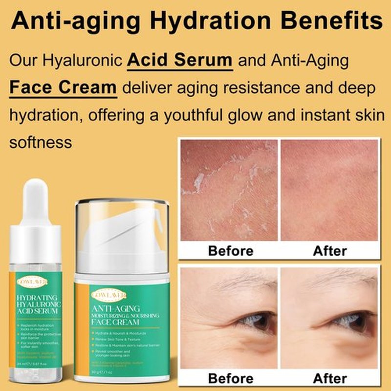 Lifting & Firming Anti-Aging Skin Care Set Kit for Women Teens,Niacinamide Retinol Serum,Hyaluronic Acid Serum,Skincare Gift Set,Facial Skin Care Products,Face Care Routine Kit Christmas Gift Women