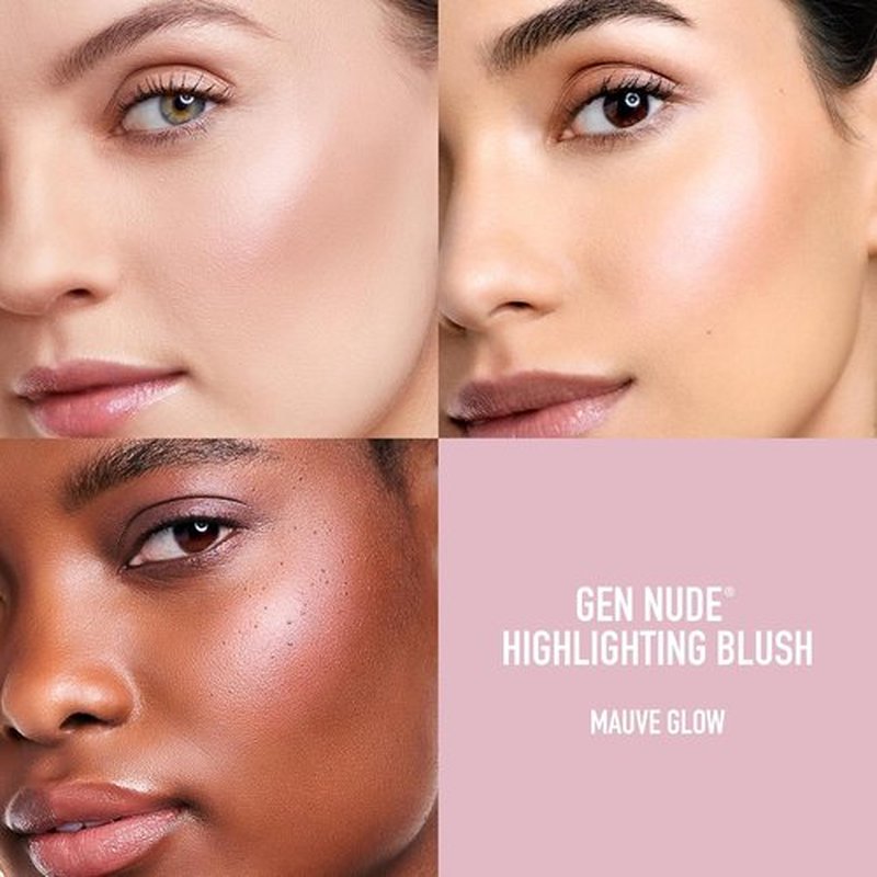 bareMinerals Gen Nude Blush & Highlighter - 2-in-1 Silky Face Makeup, Talc-Free, Vegan, All-Day Wear