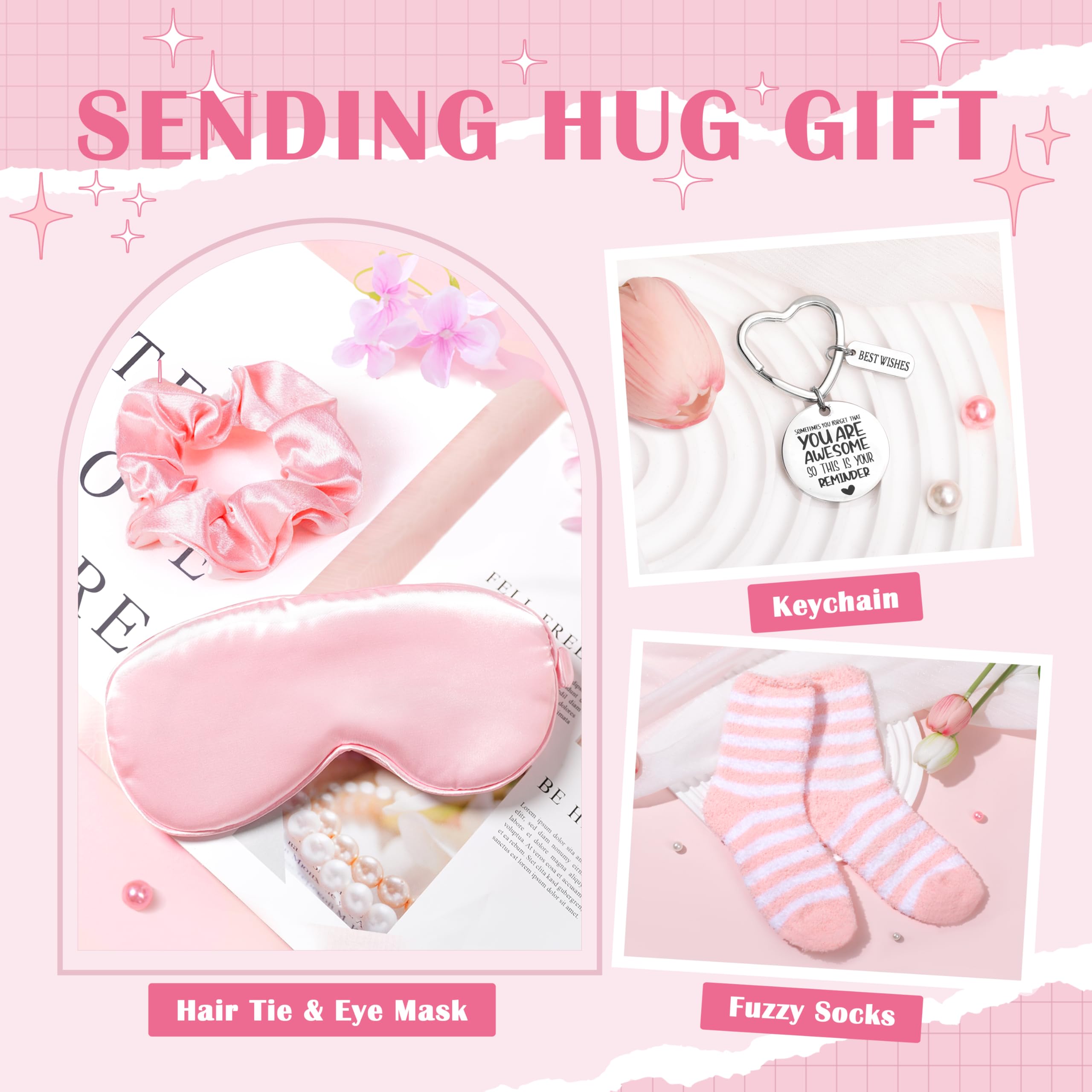 Gift Baskets for Women, Unique Birthday Gifts for Women, Thinking of You Inspirational Gift Set Box, Get Well Soon Gift Basket Sending Hug, Christmas Ideas Gifts for Teen Girl Her Wife Best Friend