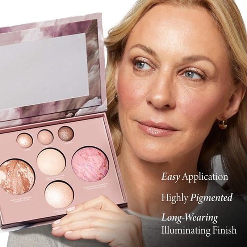 Laura Geller New York Baked Palette - Full Size Makeup Set with Bronzer, Blush, Highlighters & Eyeshadows - Travel-Friendly