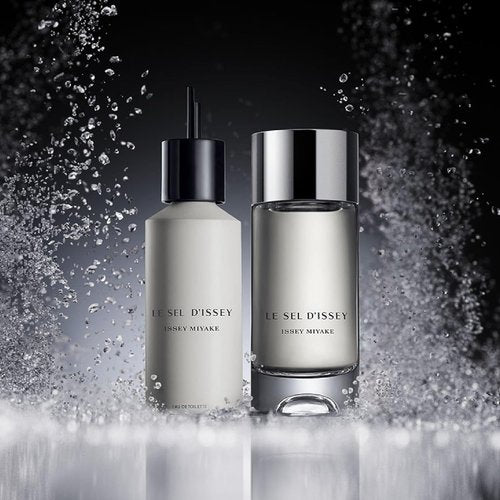 Issey Miyake Le Sel d'Issey Eau de Toilette - Fresh Woody Marine Fragrance for Men - Refillable 3.4 oz