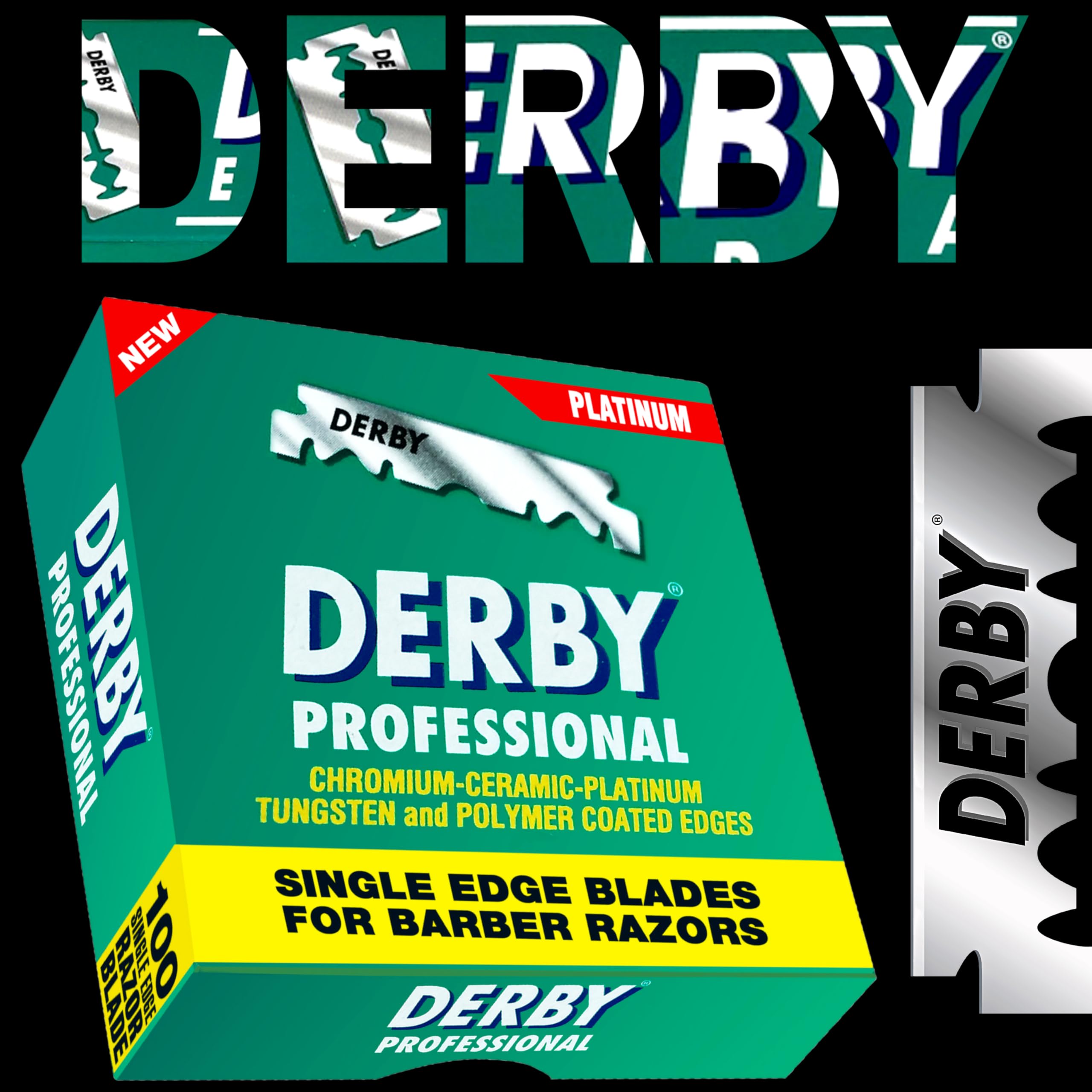 5000 "Derby Professional" Single Edge Razor Blades for straight razor