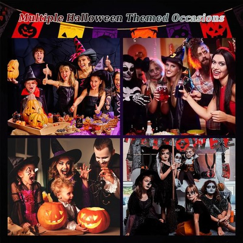 Boko 4Pcs Halloween Face Stickers, Red White Black Halloween Stickers for Face Glitter Makeup, Self Adhesive Glitter Temporary Tattoos for Day of the Dead Zombie Clown Scar Ghost Bat Vampire Cosplay