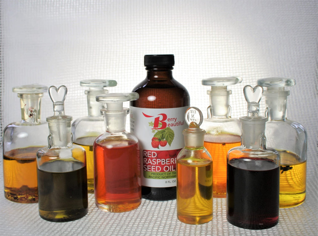Red Raspberry Seed Oil - 8 fl oz - Cold-pressed by Berry Beautiful from Raspberries grown by Northwest Berry Co-op farmers