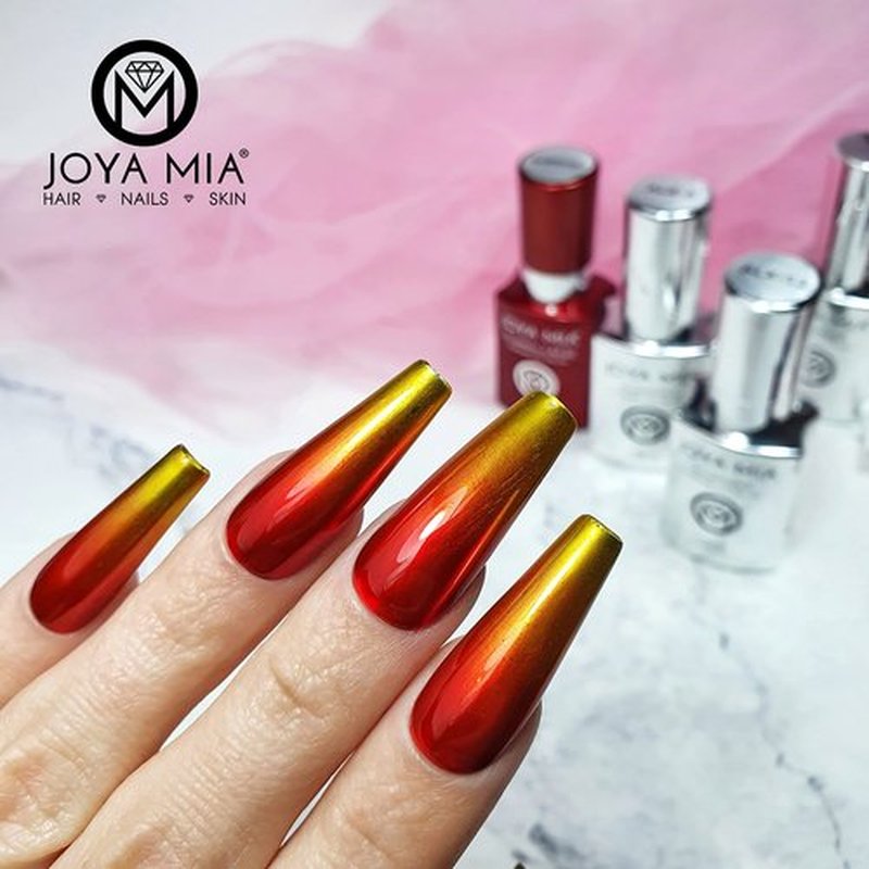 Joya Mia Aluminix Chrome Gel Nail Polish – Silver Base to achieve Chrome effect. Easy Application for Salon-Quality Results – Ideal for Beginners & Professionals – Long-lasting, Easy to Soak Off –15ml