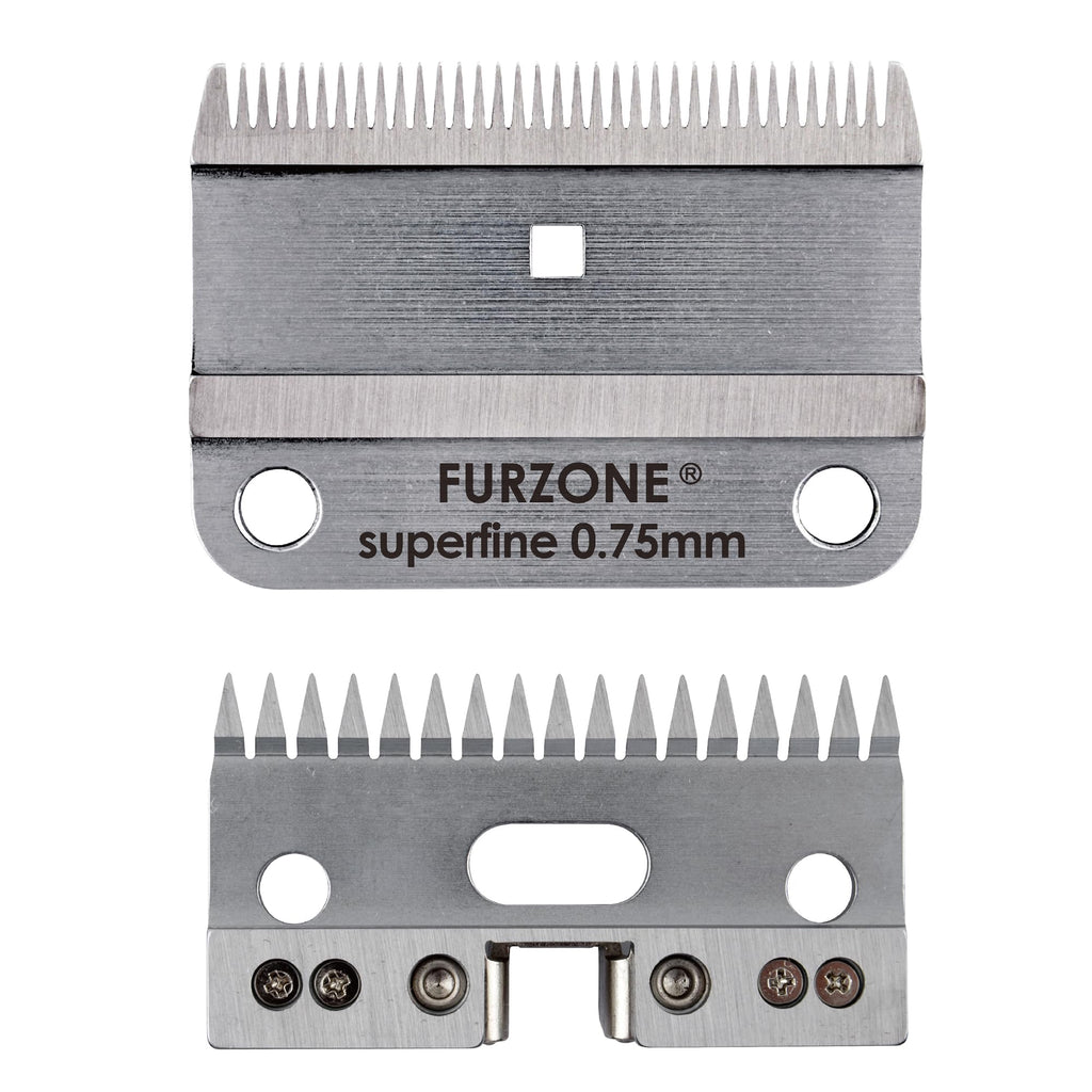 FURZONE A2 Large Animal Clipper Blade (Extra Short) - 2 in 1 Set (35&17 Teeth), Horse Grooming Replacement Blade, Professional Stress-Free Grooming, 0.03-Inch/0.75mm Cut Length