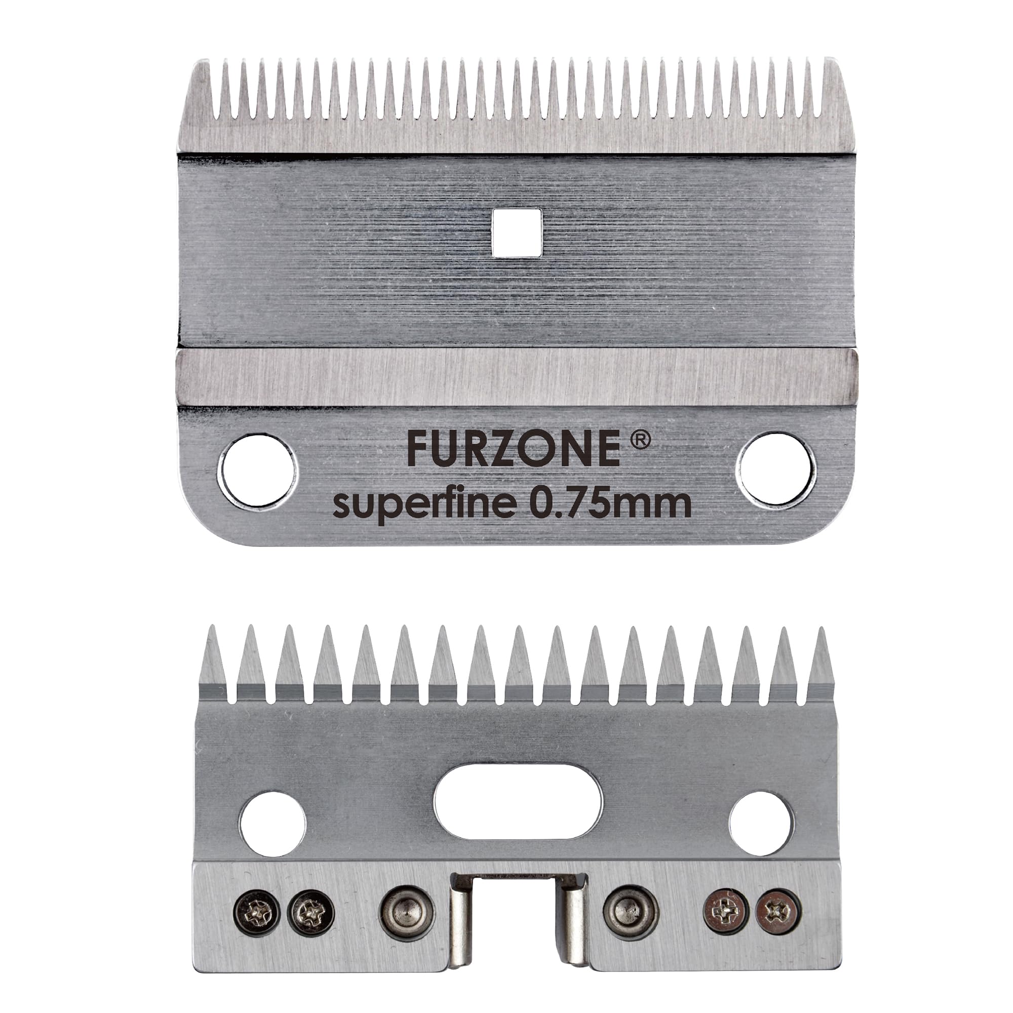 FURZONE A2 Large Animal Clipper Blade (Extra Short) - 2 in 1 Set (35&17 Teeth), Horse Grooming Replacement Blade, Professional Stress-Free Grooming, 0.03-Inch/0.75mm Cut Length