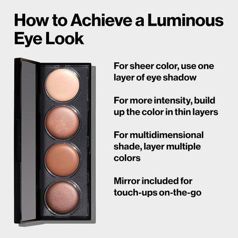 Revlon Crème Eyeshadow Palette - Illuminance Eye Makeup with Crease-Resistant Formula | 0.12 Oz, 710 Not Just Nudes