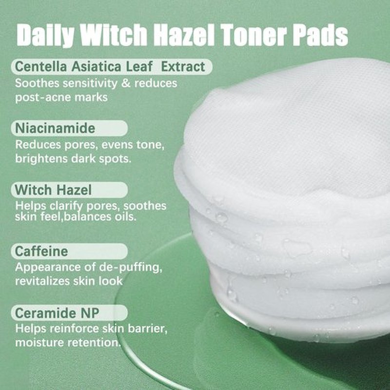 Kestper Madecassoside & Caffeine Toner Pads|Soothe Redness,Strengthen Barrier & Refine Pores with Centella Asiatica,Niacinamide | 110 Pads for All Skin Types