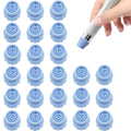 Elitzia 24 Pcs Vortex Hydro Dermabrasion Silicone Tips Medium Exfoliating Heads for Dermabrasion Machine Pore Cleansing & Extraction ETHFT1