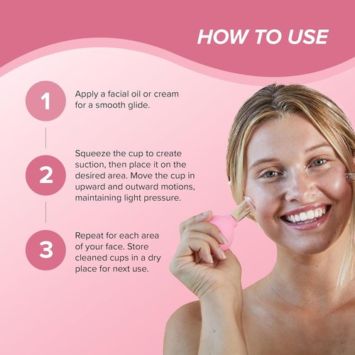 Skin Gym Facial Cupping Set - Glass Therapy Tools for Lymphatic Drainage & Anti-Aging | 2-Piece Set