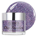 EODCI Dip Powder for Nails, Purple Glitter Dipping Powder - No Needed Nail Lamp Curing - Long Lasting Dip Nail Colors - Nail Art Starter Manicure DIY at Home 1oz