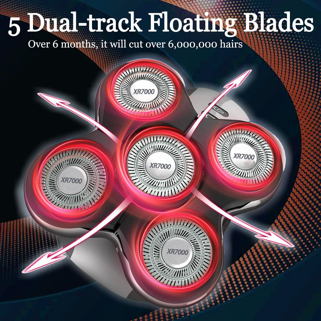 5 Dual Blade Pro Replacement Head for Remington Balder Pro XR7000, Head Shaver Replacement Blade for Close and Smooth Shave, Dry/Wet Use