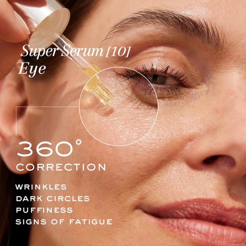 NUXE Super Serum Eye with Hyaluronic Acid and Botanical Caffeine, Anti-Aging Eye Serum, 0.5 fl oz