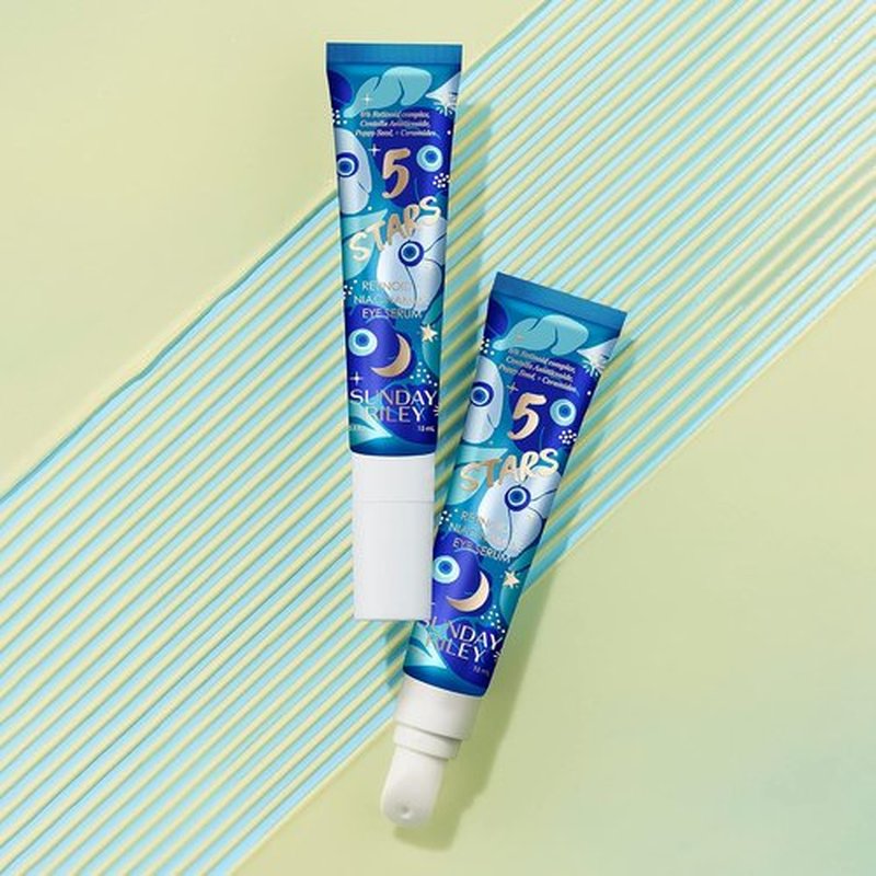 Sunday Riley Retinol + Niacinamide Eye Serum - Anti-Aging Treatment for Dark Circles & Wrinkles