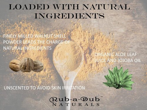 Premium Walnut Body Scrub - Exfoliating Butt Scrub for Acne, Cellulite & Stretch Marks | 4 Ounce