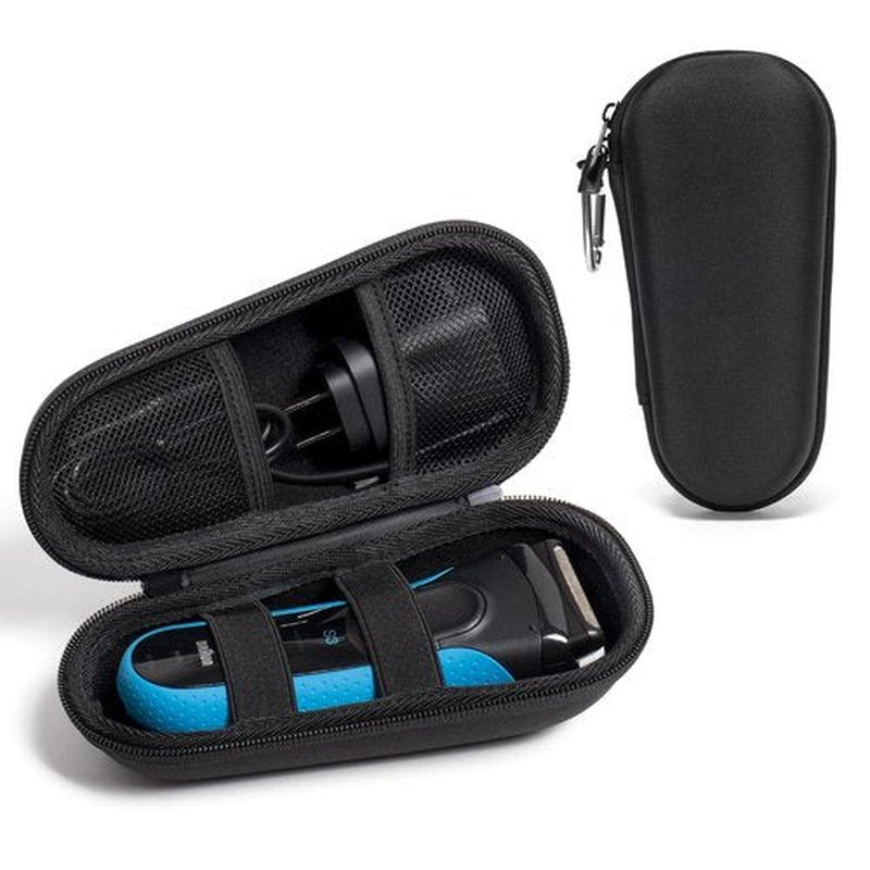 Nincha Electric Shaver Case - Hard Shell EVA Travel Bag for Braun Series 3, 5, 7, 9 | Protective Black Design