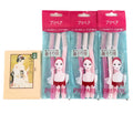 Japanese Razor Facial Prepare 3pcs Set including Japanese Premium Oil Blotting Paper 200 Sheets