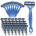 Wovnet 36 Pcs Men's Disposable Razors Bulk 3 Blade Disposable Head Razor for Sensitive Skin for a Smooth, Comfortable Shave