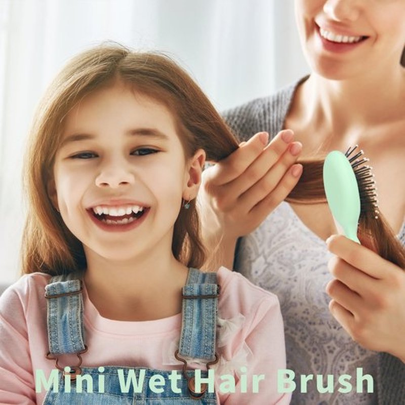 12 Pack Mini Hair Brush Bulk Soft Brush For Hair Travel Detangler Wet Hair Brush Pocket Travel Hair Brush Soft Bristles Hair Brush Small Paddle Hair Brush For Men Women 8 Colors