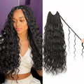 Goddess Box Braids Crochet Hair 14 inch Pure Protein Fiber Close to Human Hair 8 packs Boho Crochet Braids for Black Women Pre looped Bohemian Box Braid with Curly Ends Hair Extensions(14 inch, 1B)